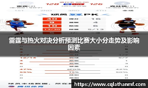 雷霆与热火对决分析预测比赛大小分走势及影响因素